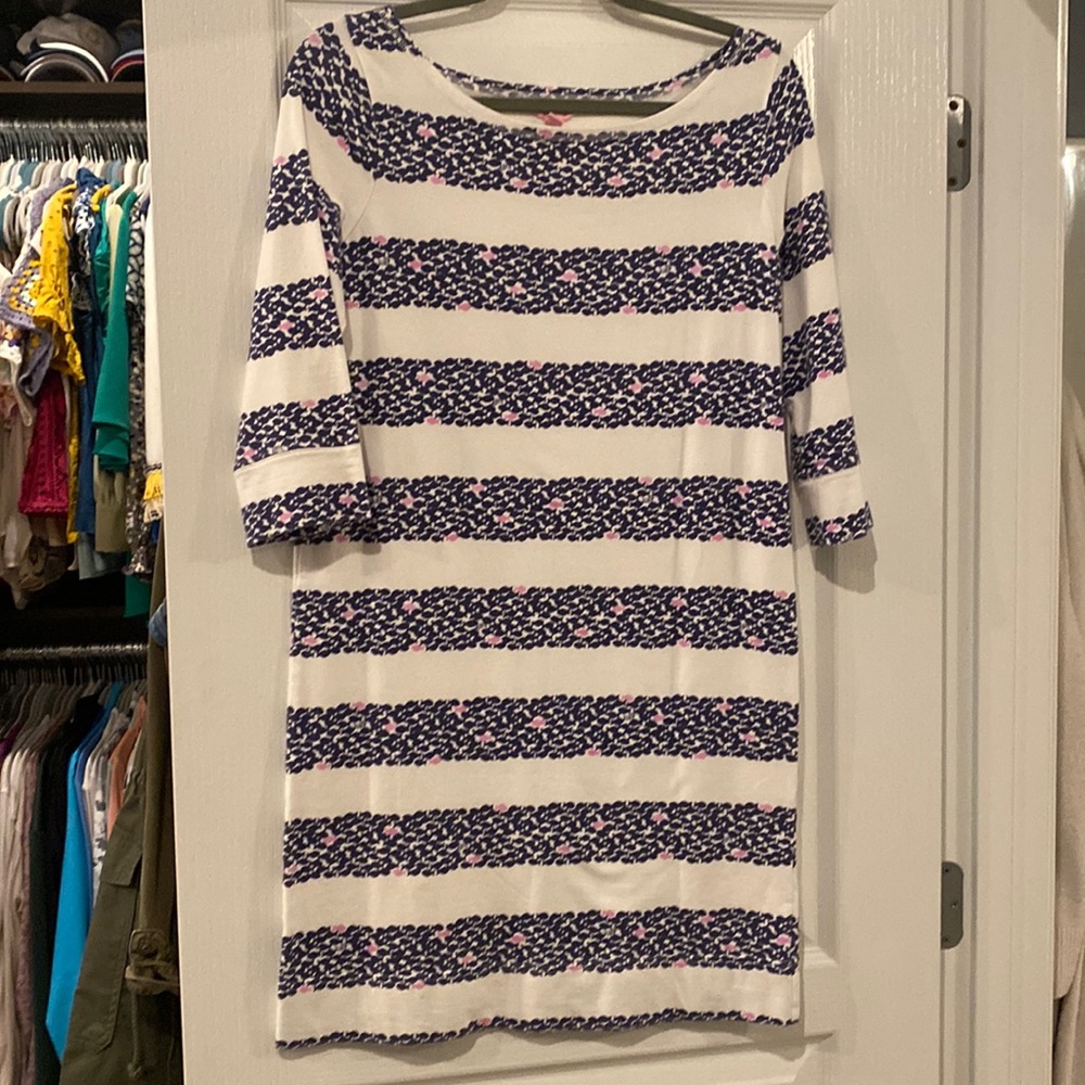 Lily Pulitzer blue and white striped dress/cover up